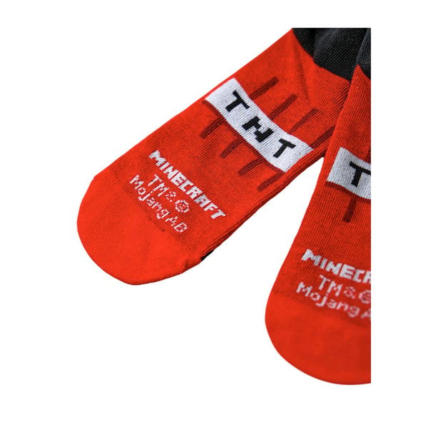 Minecraft Boys School Logo Calf-Length Socks (Pack of 5)