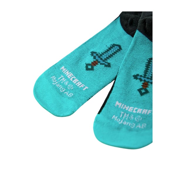 Minecraft Boys School Logo Calf-Length Socks (Pack of 5)