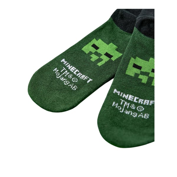 Minecraft Boys School Logo Calf-Length Socks (Pack of 5)