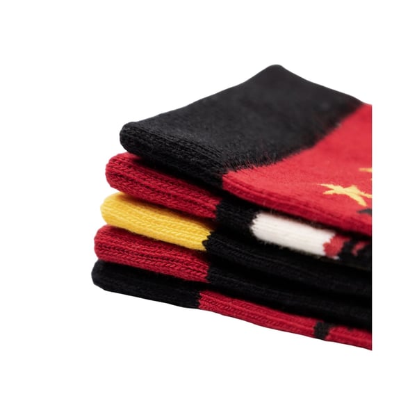 Hot Wheels Mens Checkerboard Flame Calf-Length Socks (Pack of 5)