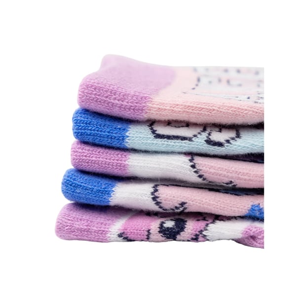 Lilo & Stitch Girls Stitch & Angel Calf-Length Socks (Pack of 5)