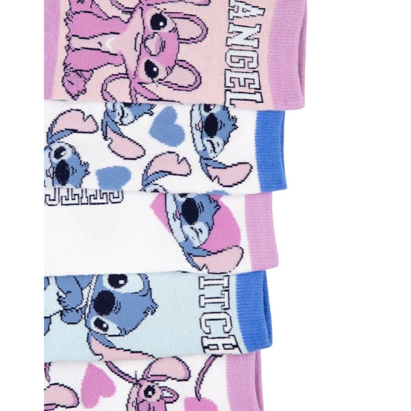 Lilo & Stitch Tyttöjen Stitch & Angel pohjepituiset sukat (5 kpl pakkaus) Lilo & Stitch Tyttöjen Stitch & Angel pohjepituiset sukat (5 kpl pakkaus)