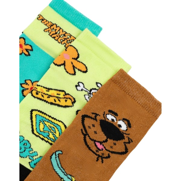 Scooby Doo Childrens/Kids Character Calf-Length Socks (Pack of 5)