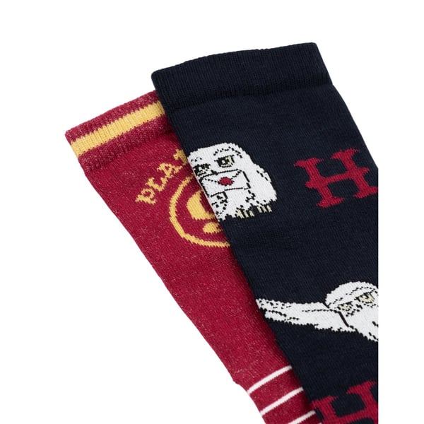 Harry Potter Womens/Ladies Hogwarts Calf-Length Socks (Pack of 5)