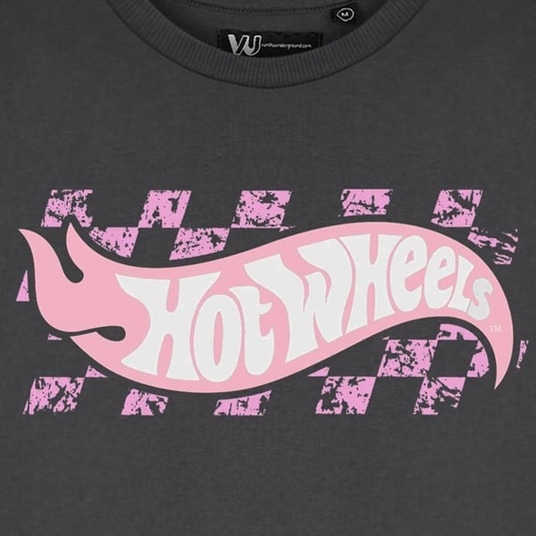 Hot Wheels Womens/Ladies Pastel Logo Crop T-Shirt