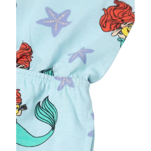 The Little Mermaid Girls Ariel & Flounder All-Over Print Sleeveless Playsuit