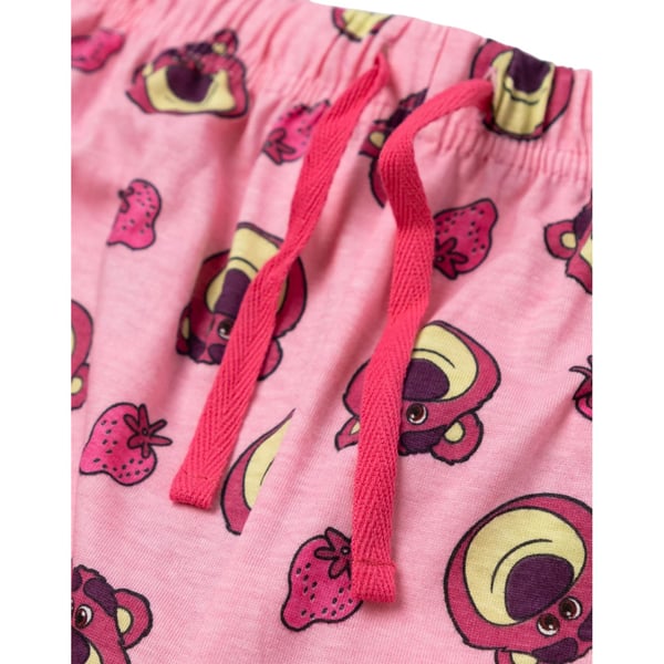 Toy Story Womens/Ladies Lotso Face Short-Sleeved Long Pyjama Set