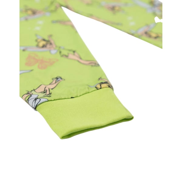 Tinkerbell tyttöjen perhoskuvioinen pitkä pyjamasetti