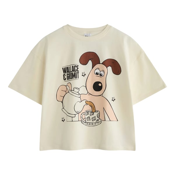 Wallace and Gromit Womens/Ladies Tea Time Short-Sleeved Long Pyjama Set Set