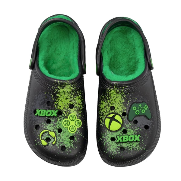 Xbox Pojkar Logotyp Pälsfodrade Träskor