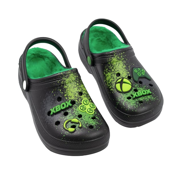 Xbox Boys Logo Fur Lined Clogs