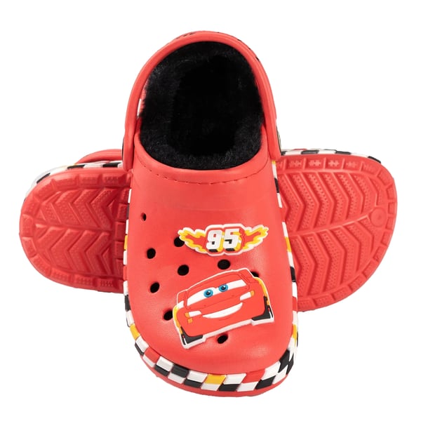 Cars Boys Lightning McQueen Fur Lined Clogs