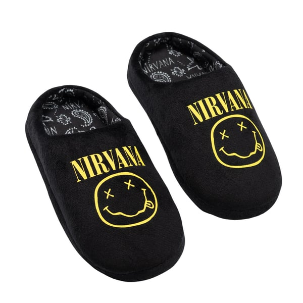 Nirvana Childrens/Kids Logo Mule Slippers