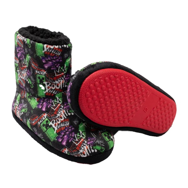 Minecraft Boys All-Over Print Slipper Boots