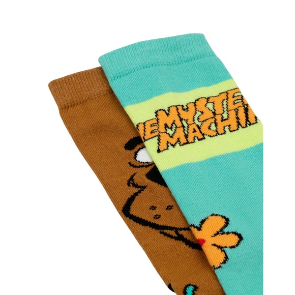 Scooby Doo Unisex Adult Character Calf-Length Socks (Pack of 3)
