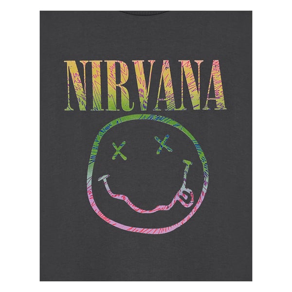 Nirvana Childrens/Kids Rainbow Logo Short-Sleeved T-Shirt