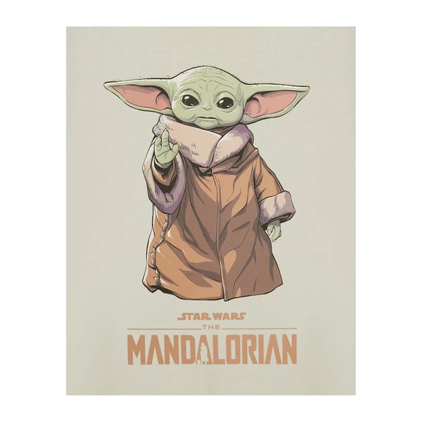 Star Wars The Mandalorian Mens Grogu Short-Sleeved T-Shirt