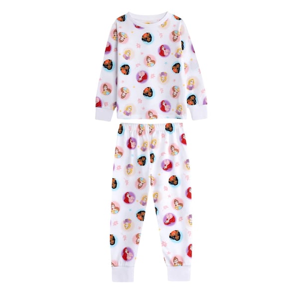 Disney Princess Långärmad Lång Pyjamas Set för Flickor (2-pack)