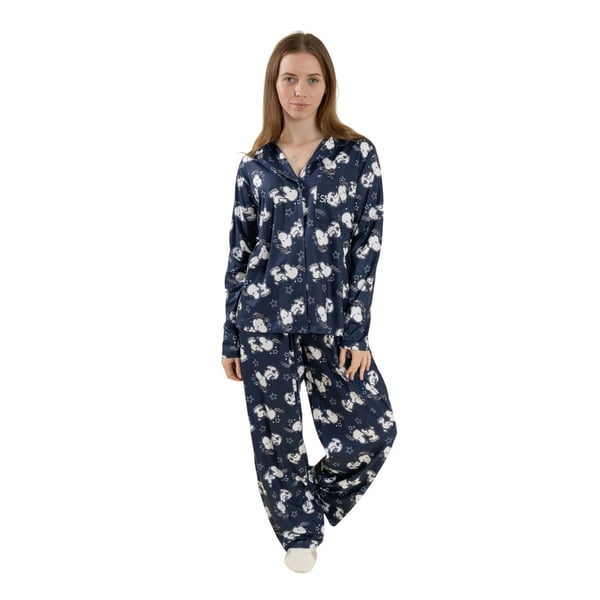 Peanuts Dam/Dam Snoopy Långärmad Lång Pyjamas Set