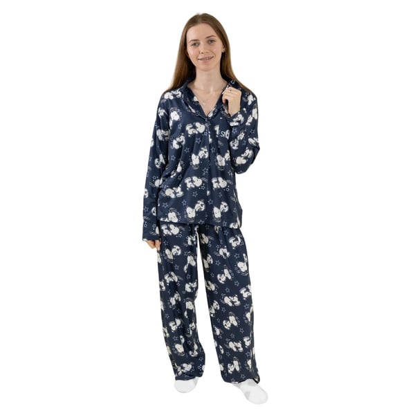 Peanuts Dam/Dam Snoopy Långärmad Lång Pyjamas Set