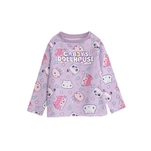 Gabby's Dollhouse Långärmad Pyjamas för Flickor (2-pack)