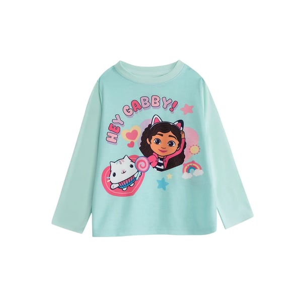Gabby's Dollhouse Långärmad Pyjamas för Flickor (2-pack)
