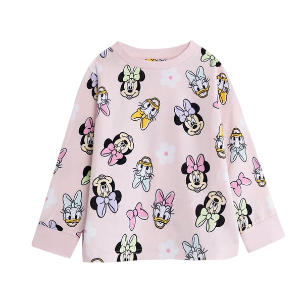 Disney Girls Minnie Mouse Short-Sleeved Long Pyjama Set (Pack of 2)