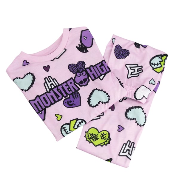 Monster High Långärmad Lång Pyjamas för Flickor (3-pack)