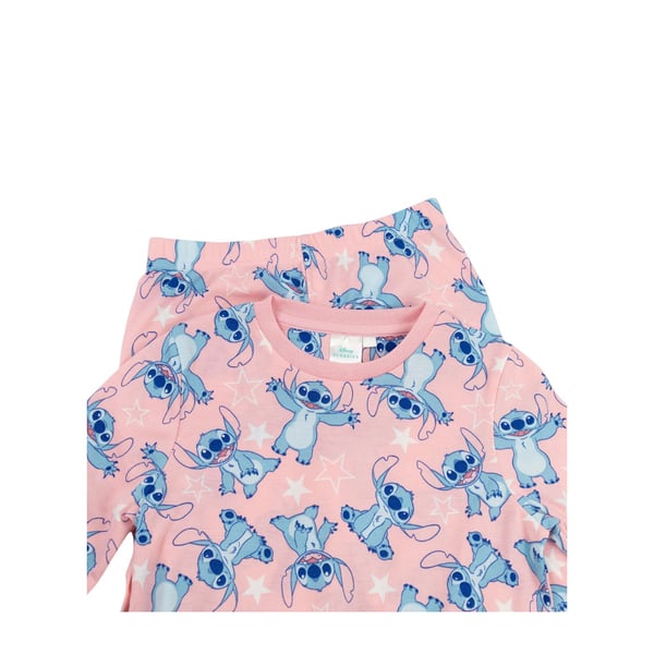 Lilo & Stitch Flickor Stitch Långärmad Lång Pyjamas Set (3-pack)