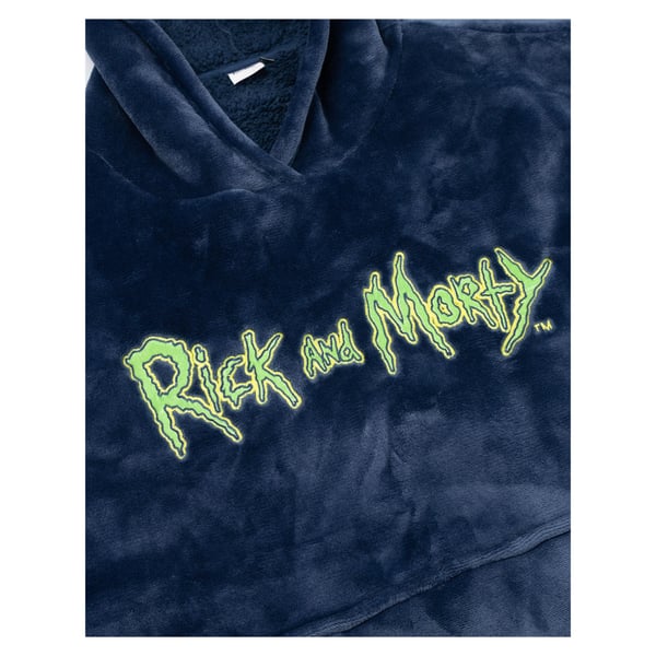Rick And Morty Mens Character Hoodie Blanket