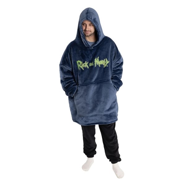Rick And Morty Mens Character Hoodie Blanket