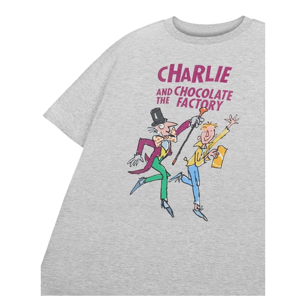 Charlie and The Chocolate Factory Childrens/Kids Roald Dahl Short-Sleeved T-Shirt