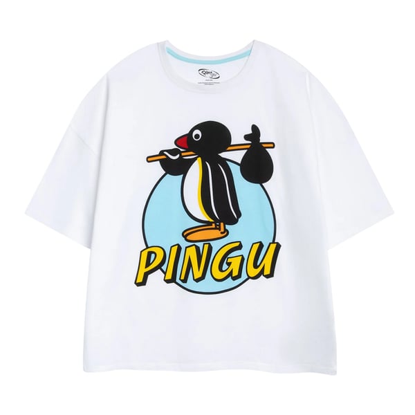 Pingu Womens/Ladies Character Short-Sleeved Long Pyjama Set
