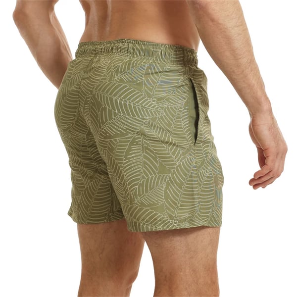 RIPT Essentials Badshorts med lövtryck för män