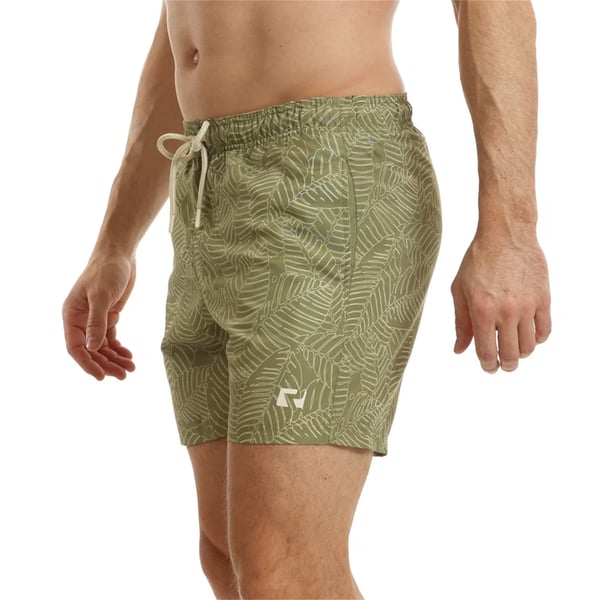 RIPT Essentials Badshorts med lövtryck för män