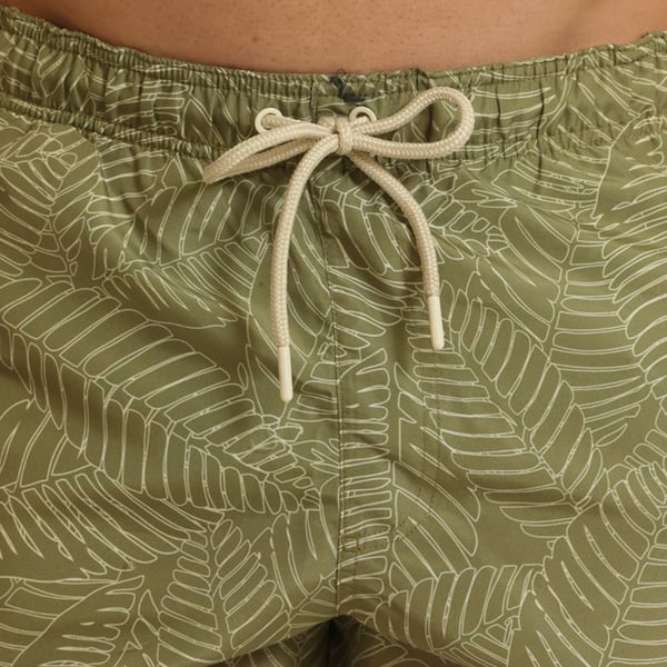 RIPT Essentials Badshorts med lövtryck för män