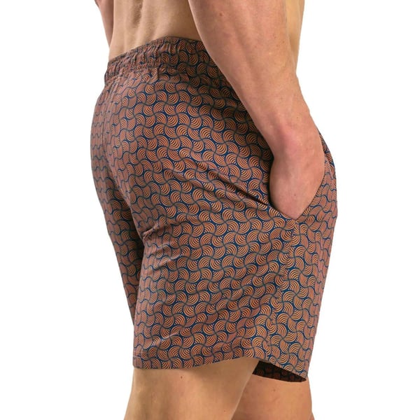 RIPT Essentials Mens Swirl Print Swim Shorts
