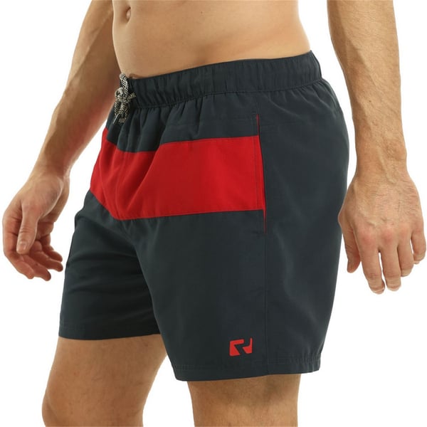 RIPT Essentials Mens Contrast Striped Swim Shorts