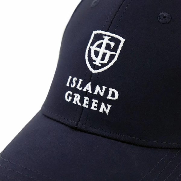 Island Green Mens Logo Curved Peak Golf Hat