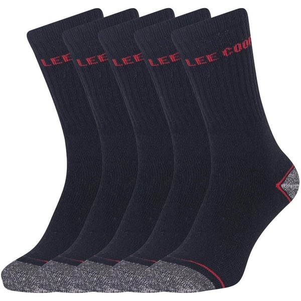 Lee Cooper Mens Logo Socks (Pack of 5)