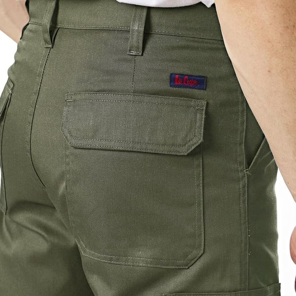 Lee Cooper Ensfarvede cargobukser til mænd