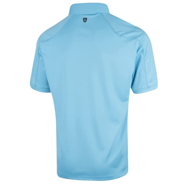 Island Green Mens Topstitched Golf Polo Shirt