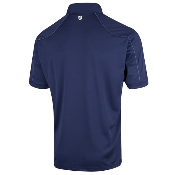 Island Green Mens Topstitched Golf Polo Shirt