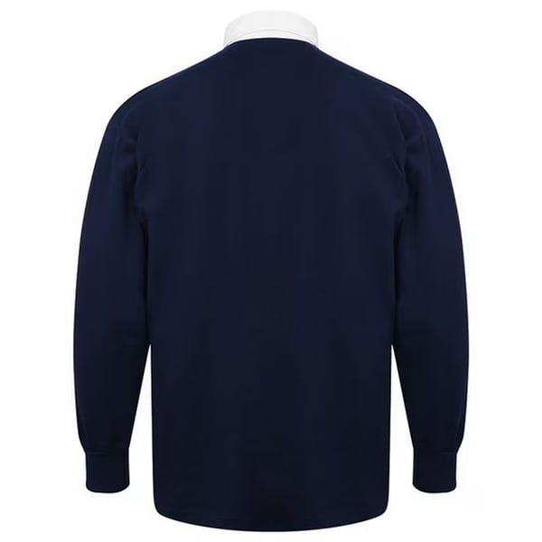Front Row Long Sleeve Classic Rugby Polo Shirt