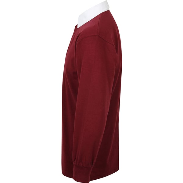 Front Row Long Sleeve Classic Rugby Polo Shirt