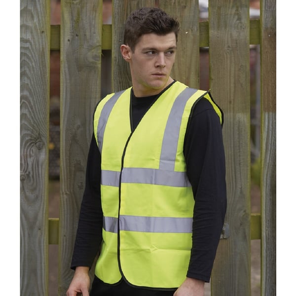 Warrior Mens High Visibility Safety Waistcoat / Vest