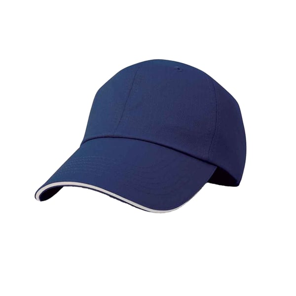 Result Unisex Herringbone Contrast Colour Sandwich Peak Baseball Cap