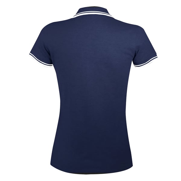 SOLS Womens/Ladies Pasadena Tipped Short Sleeve Pique Polo Shirt