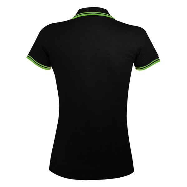 SOLS Womens/Ladies Pasadena Tipped Short Sleeve Pique Polo Shirt