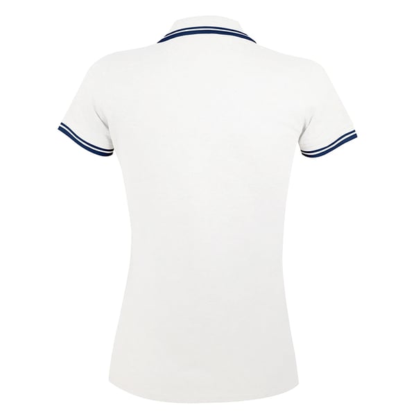 SOLS Womens/Ladies Pasadena Tipped Short Sleeve Pique Polo Shirt